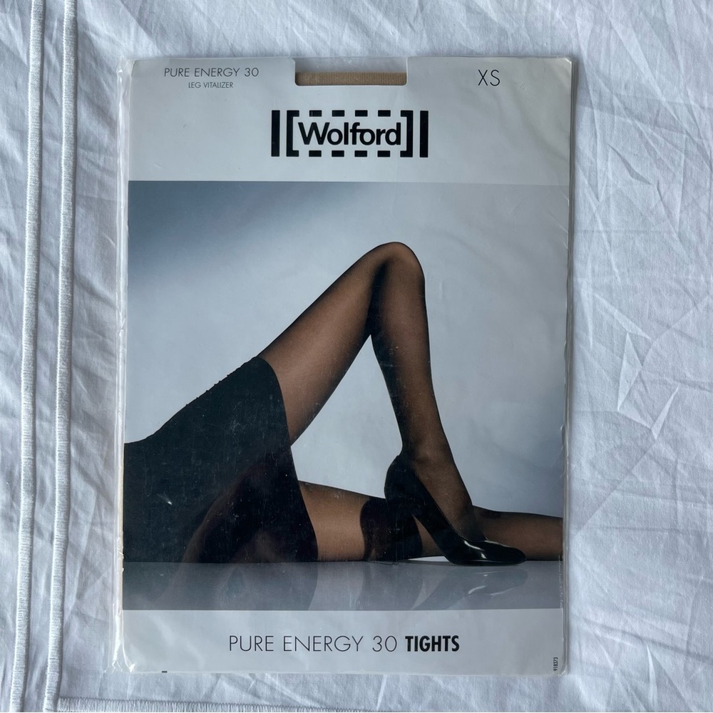 NWT Wolford Pure Energy 30 Tights XS in Cosmetic